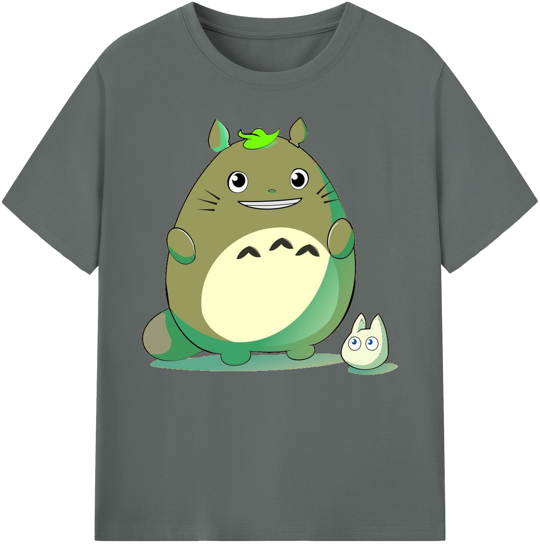（画像用） となりのトトロ 草壁メイ 草壁サツキ My Neighbor Totoro Satsuki Kusakabe Mei Kusakabe 綿100％ メンズ半袖Tシャツ｜肌触りやわらか＆通気性